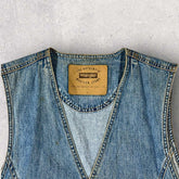 Vintage 90s Wrangler Denim Waistcoat - L